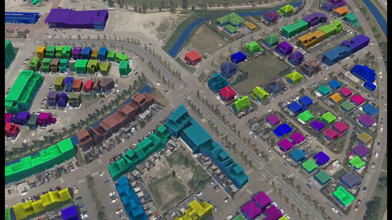 3D Building instance segmentation - YouTube