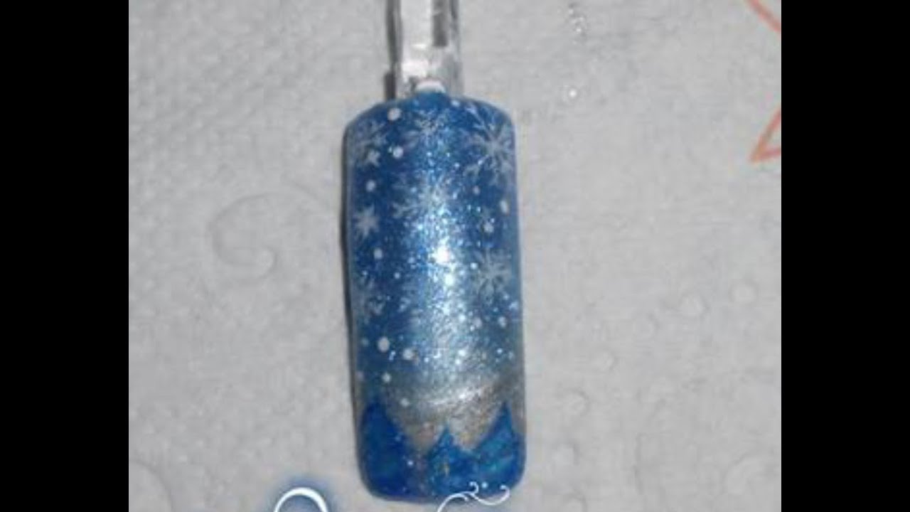 fiocchi di neve nails art