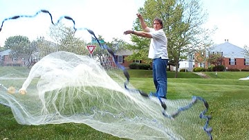 How to throw a cast net the easy way with close ups and slow motion views get free bait