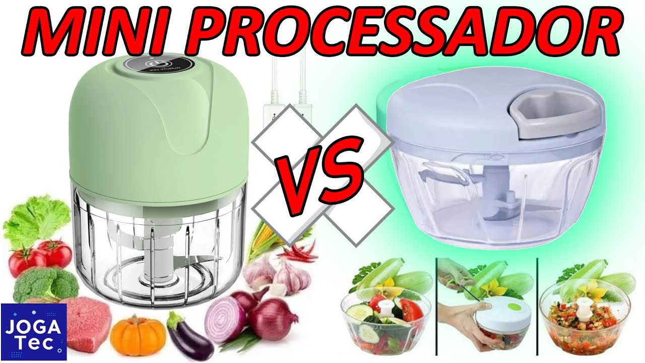 Mini Processador Elétrico USB VS Mini Processador Manual. Qual o melhor ...
