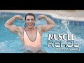 Female Bodybuiler Shannon Seeley Pool Flexing