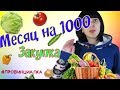 Месяц на 1000( 400грн) // Закупка продуктов // Цены  на продукты в Украине 2019
