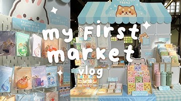 my first pop-up market vlog ✧ market prep, table booth setup, market results
