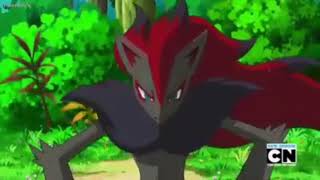 Pokémon - Zorua Evolves Into Zoroark (Anime)
