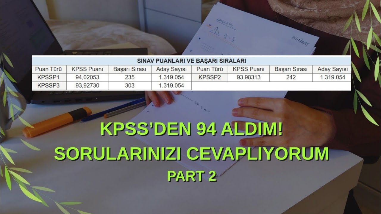 Sorularınızı cevaplıyorum!Matematik, Problem, Sözel Mantık Nasıl Çalıştım, Dershaneye Gittim mi?