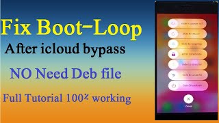 BOOM Fixed bootloop & Restart After Bypass With SafeShutdown new method || no need Deb file