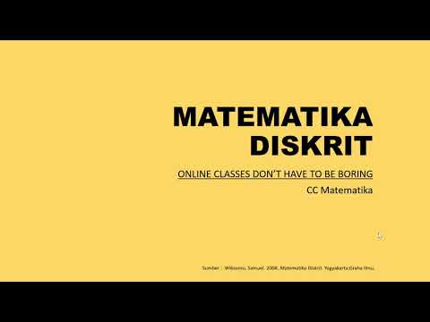 Video: Apa persamaan dalam matematika diskrit?