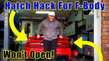 How to Fix FBody Hatch Trans Am WS6 Firebird / Camaro