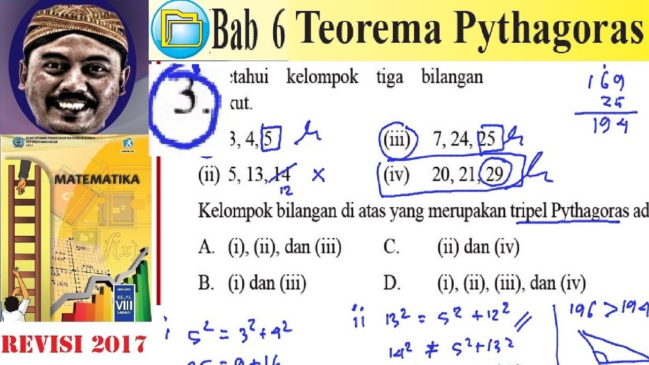 Di bawah ini yang bukan triple pythagoras adalah