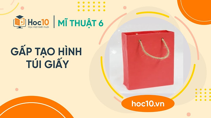 Hình ảnh hướng dẫn làm túi giấy