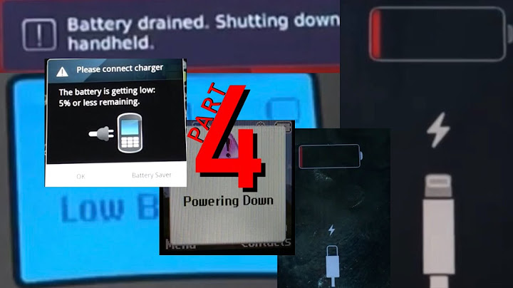 Battery Low & Battery Empty Alert Collection (PART 4)