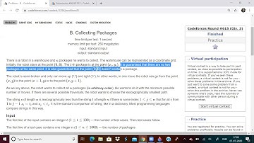 CODEFORCES PROBLEM: COLLECTING PACKAGES.