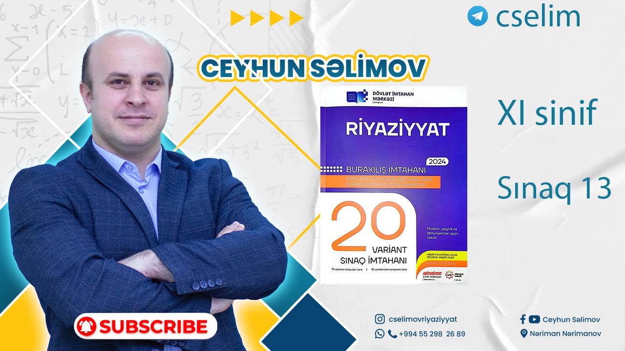 Dim 20 sınaq riyaziyyat sınaq 13 - 11 ci sinif