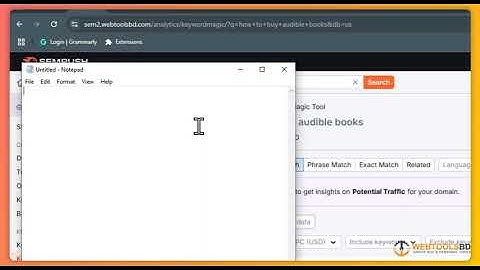 How to download Semrush Keyword file in CSV | Webtoolsbd.com