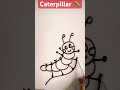 Easy Simple Drawings bee 🐝 | Caterpillar 🐛 | Easy Drawing | Easy Sketch