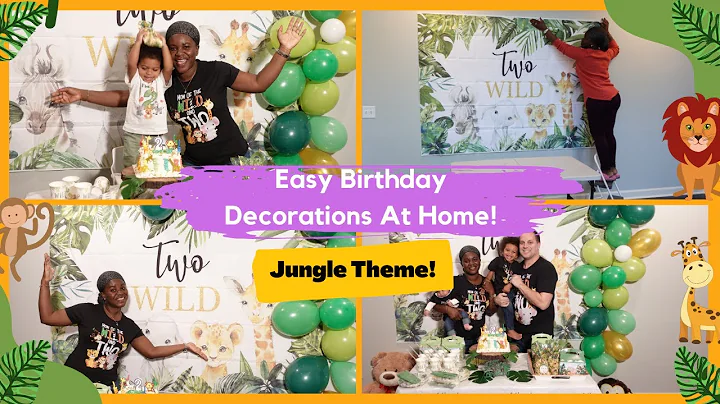Simple Birthday Decoration Ideas At Home For 2 Year Old Boy | Party Decoration | Jungle Safari Theme
