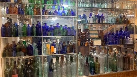 HUGE ANTIQUE POISON BOTTLE COLLECTION