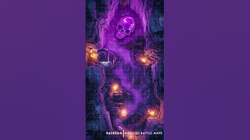 D&D | Violet Skull Vaults Part 3 Grid | Animated Battle Maps