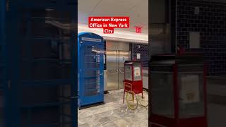 American Express office in New York City | #amexplatinum #nyc #newyorkcity #travel #shorts