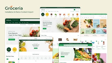 Installation and Demo Content Import ┇Groceria ┇ Groceries Store WooCommerce Theme.