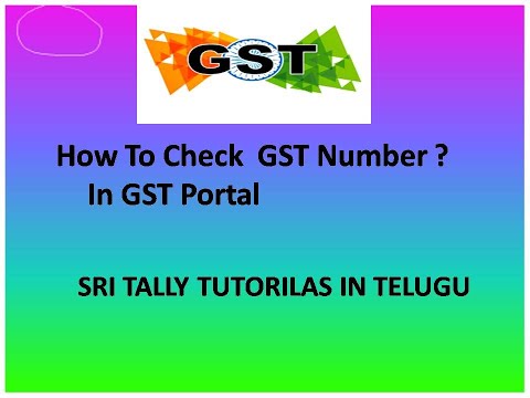 GST - How To Check GSTIN Number In GST Portal || How To Check GSTIN ...