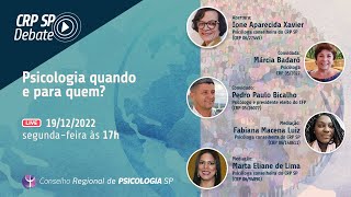 LIVE - Psicologia quando e para quem?