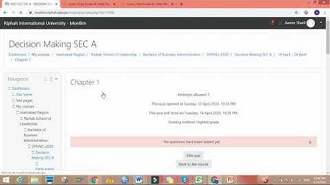 How to add random multiple quiz in moodle (Teacher tutorial)