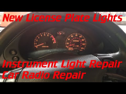 Fixing Car Stereo, License Plate Lights, and Instrument Lights - 1995 3000GT