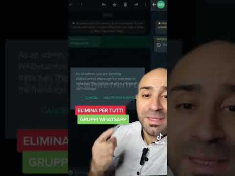 Video: L'amministratore può eliminare il gruppo whatsapp per tutti?