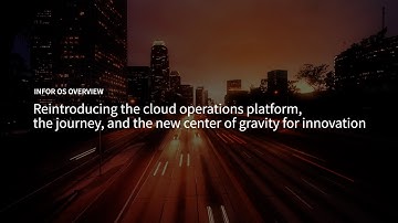 Inforum 2020 Technology Session: Infor OS