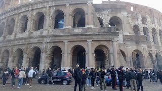 Карабинеры и полиция проводят контроли на ж/д  Италии и в Риме. В Риме Новый год не чувствуется.
