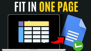 How to Make a Table Fit on One Page in Google Docs