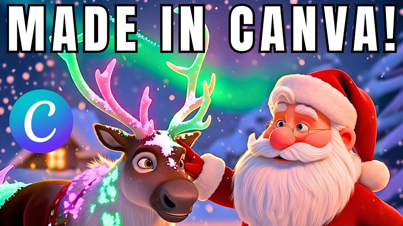 I Created a Professional Christmas Animation in Hours Using Canva & AI!