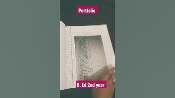 portfolio for b. Ed 2nd year.. complete file in one video I CCSU
