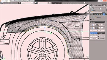 Car Modelling in Blender 2.55 Fender - Part 4
