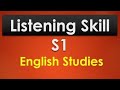 Listening skill s1  how to improve listening in english  english studies