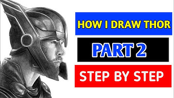 How I Draw THOR !  Step by Step!  Love and thunder! Thor Hollywood Actor! Hollywood movies #tutorial