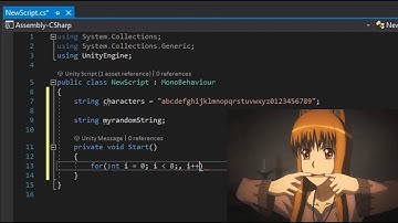 How to generate a random string Unity! - ZDev-9 Unity Tutorials!