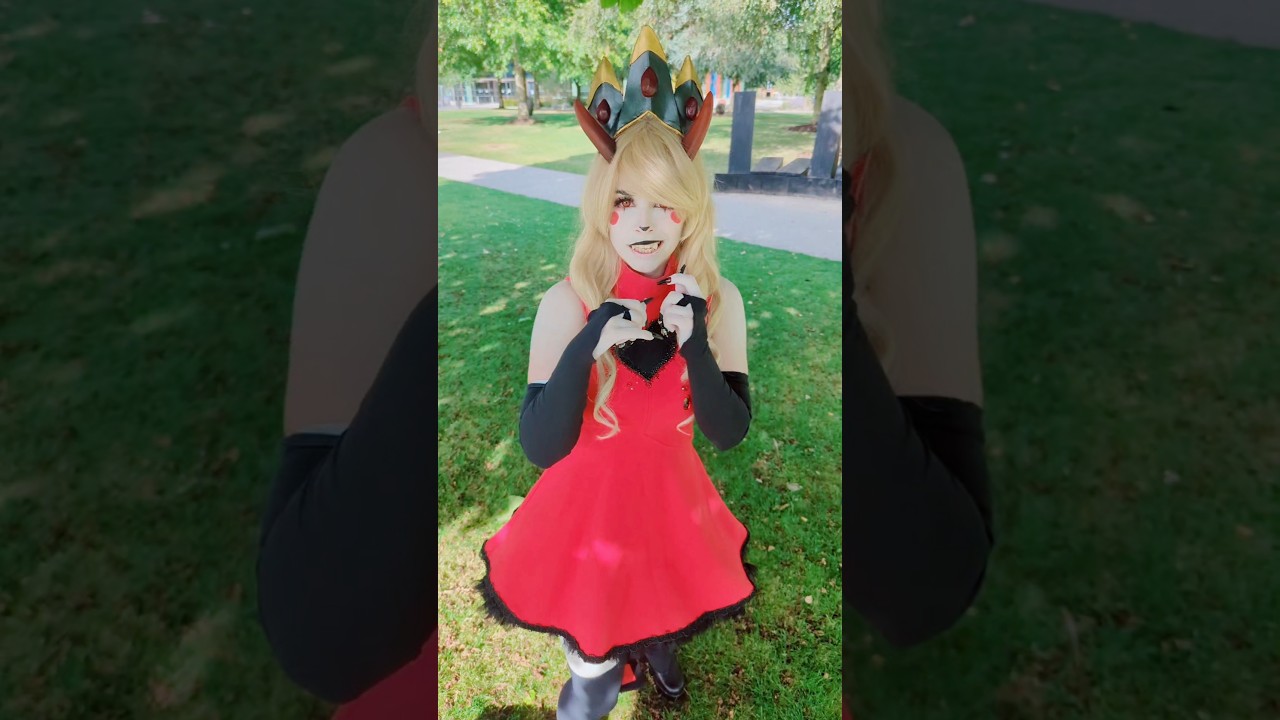 funny Hazbin Hotel from my hero academia #hazbinhotel #cosplay #helluvaboss