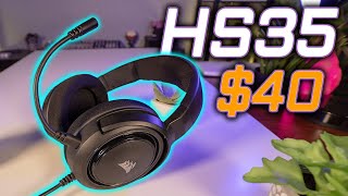 Corsair HS35 Gaming Headset Review and Mic Test