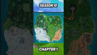 Evolution Of the Fortnite Map 😱🥺 (New - Old Map)