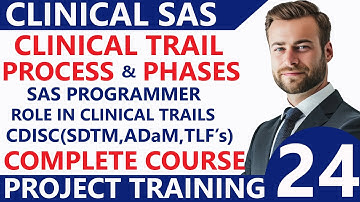 CDISC SDTM ADaM Online Training👍SAS Clinical Projects Training👌Clinical SAS Training by Experts - 24