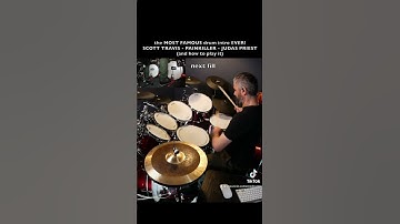 Learn PAINKILLER drum intro on DRUMS! Judas Priest - SCOTT TRAVIS - the most famous drum intro ever