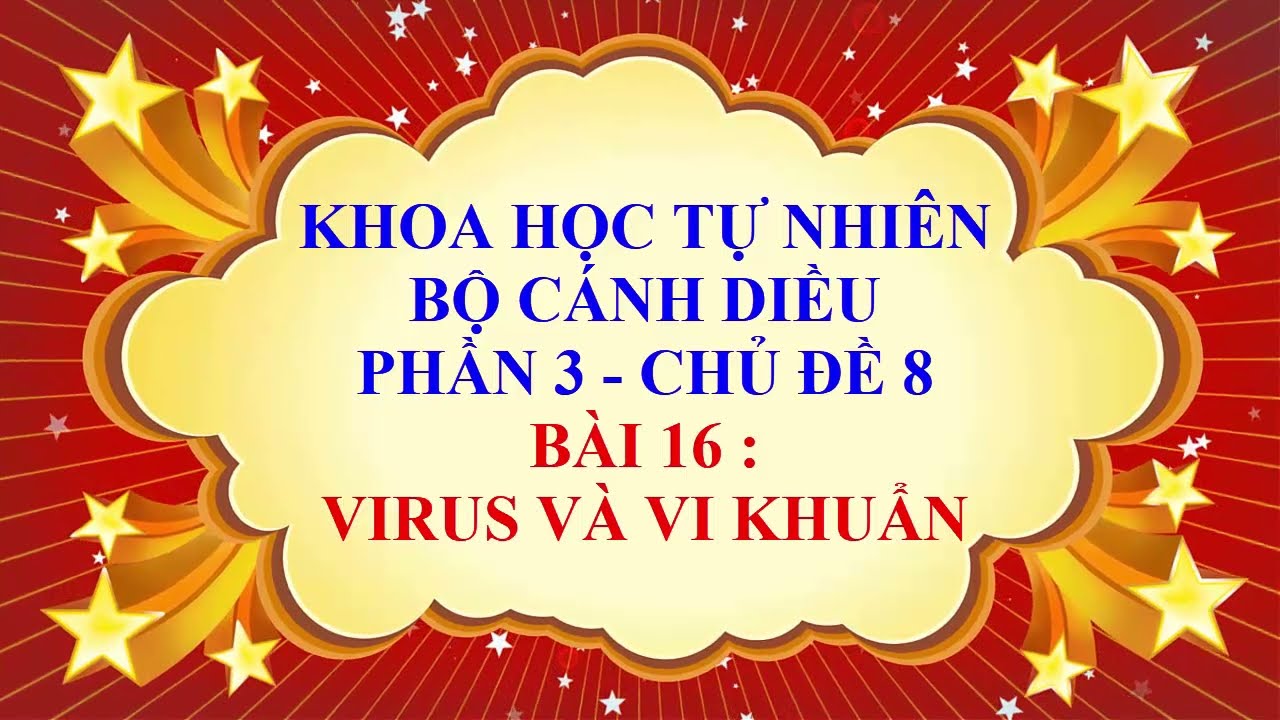 KHOA HỌC TỰ NHIÊN LỚP 6 - CÁNH DIỀU - PHẦN 3 - CHỦ ĐỀ 8 - BÀI 16 - VIRUS VÀ VI KHUẨN