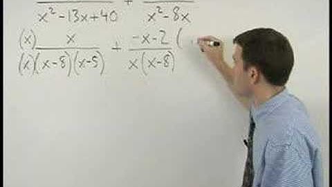 Subtracting Rational Expressions - MathHelp.com - Math Help