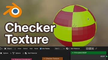 Blender Checker Texture on a UV Sphere