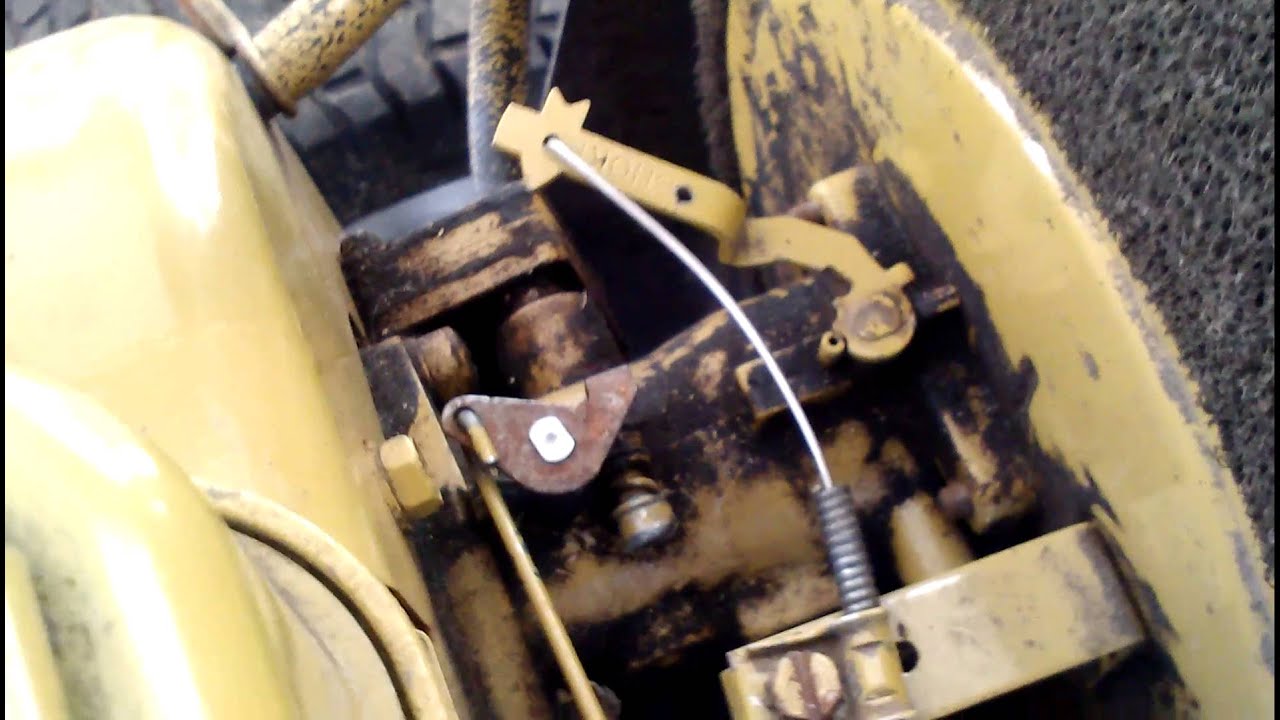 Sears tractor foot throttle YouTube
