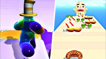 Sandwich 🥪 Runner vs Blob Runner - Gameplay Walkthrough - All Levels (IOS, Android)