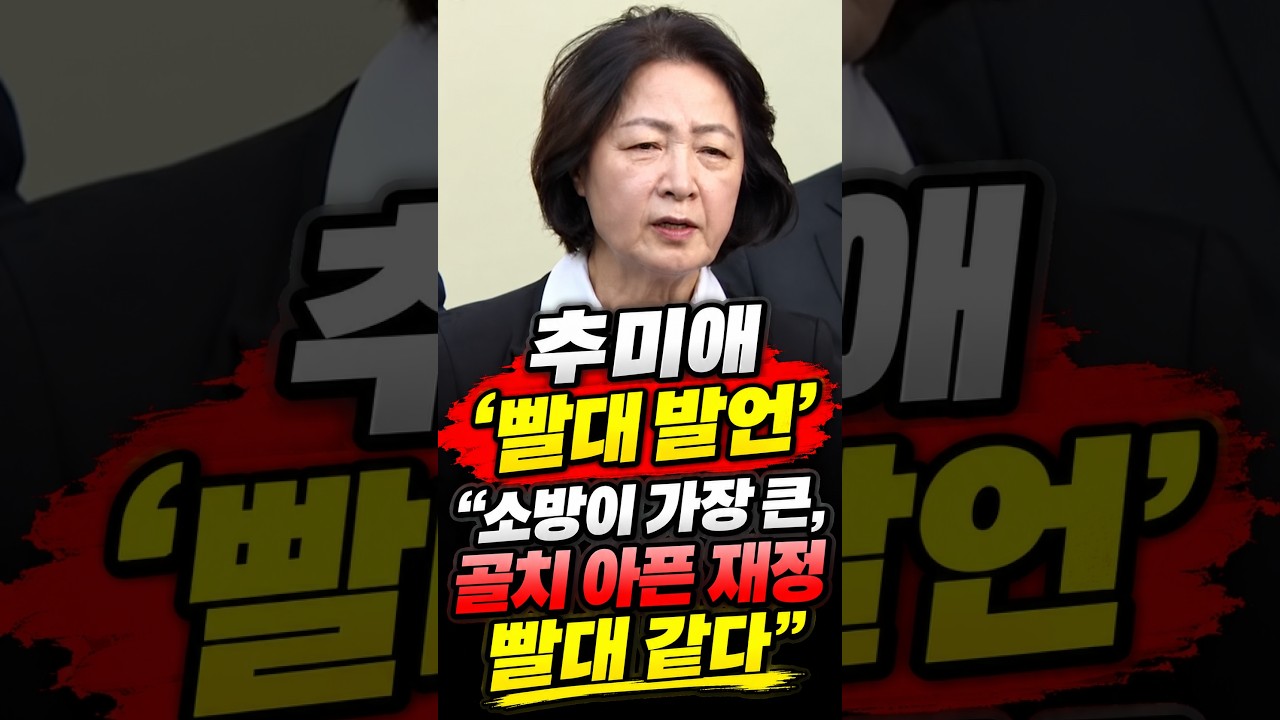 추미애 '빨대 발언'