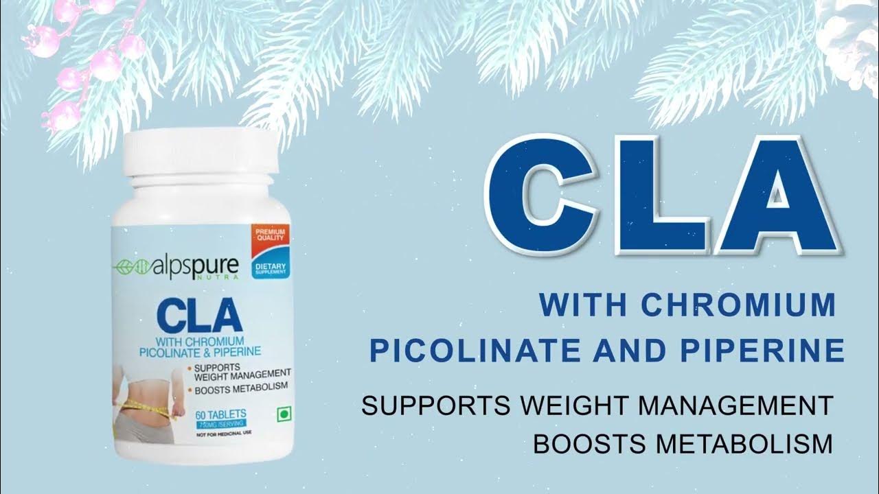 CLA Tablets 750 Mg Fat Burner With Chromium Picolinate, Piperine